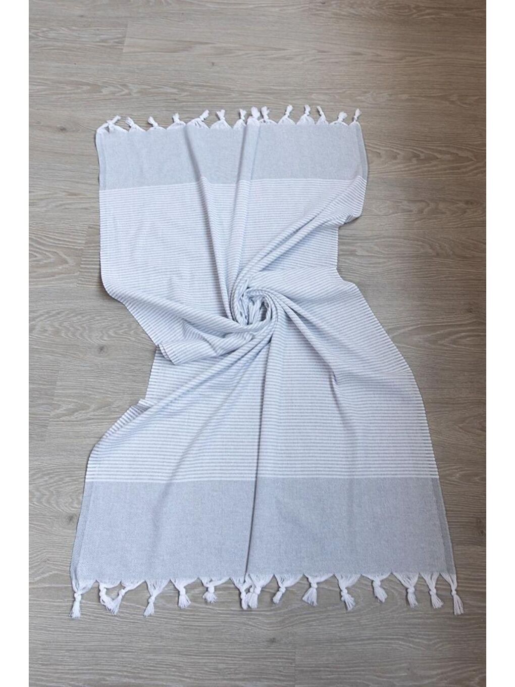 Gri 2 Adet %100 Pamuk Peştemal Büşra GRI/90X180-4