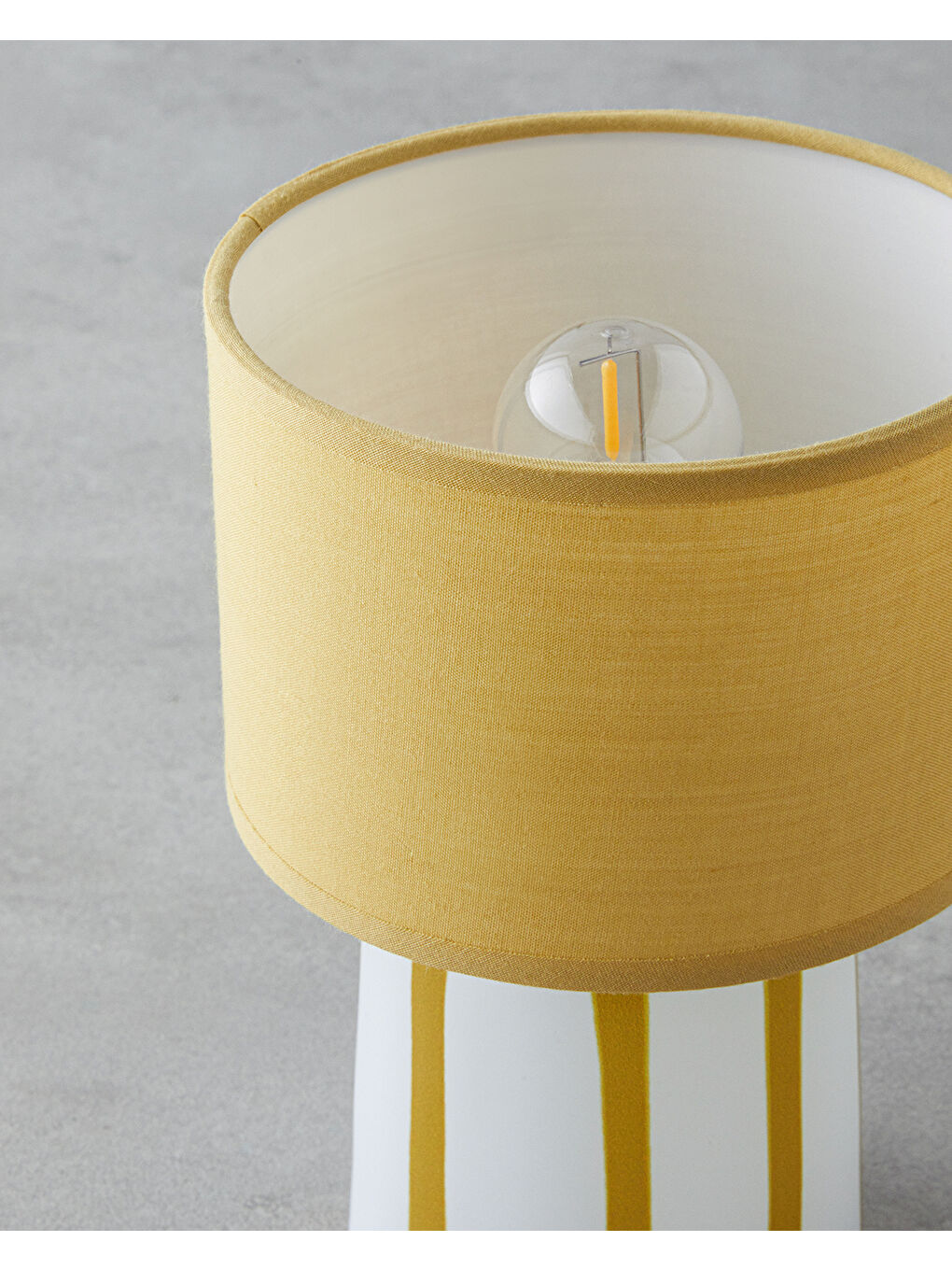 Stripes Dekoratif Aydınlatma 13x20 cm Sarı-2