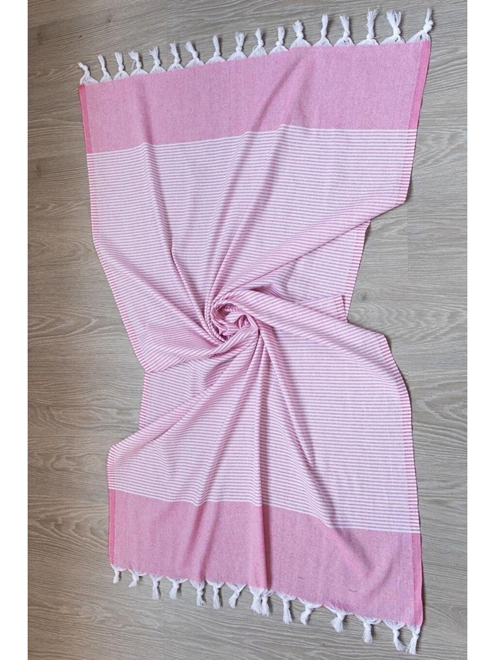 Pembe 2 Adet %100 Pamuk Peştemal Büşra PEMBE/90X180-4