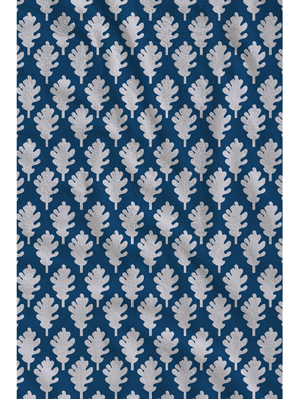 Lacivert Beyaz Baklava Geometrik Desenli 70x150 Cm Dijital Baskılı Plaj Ve Banyo Havlusu-1