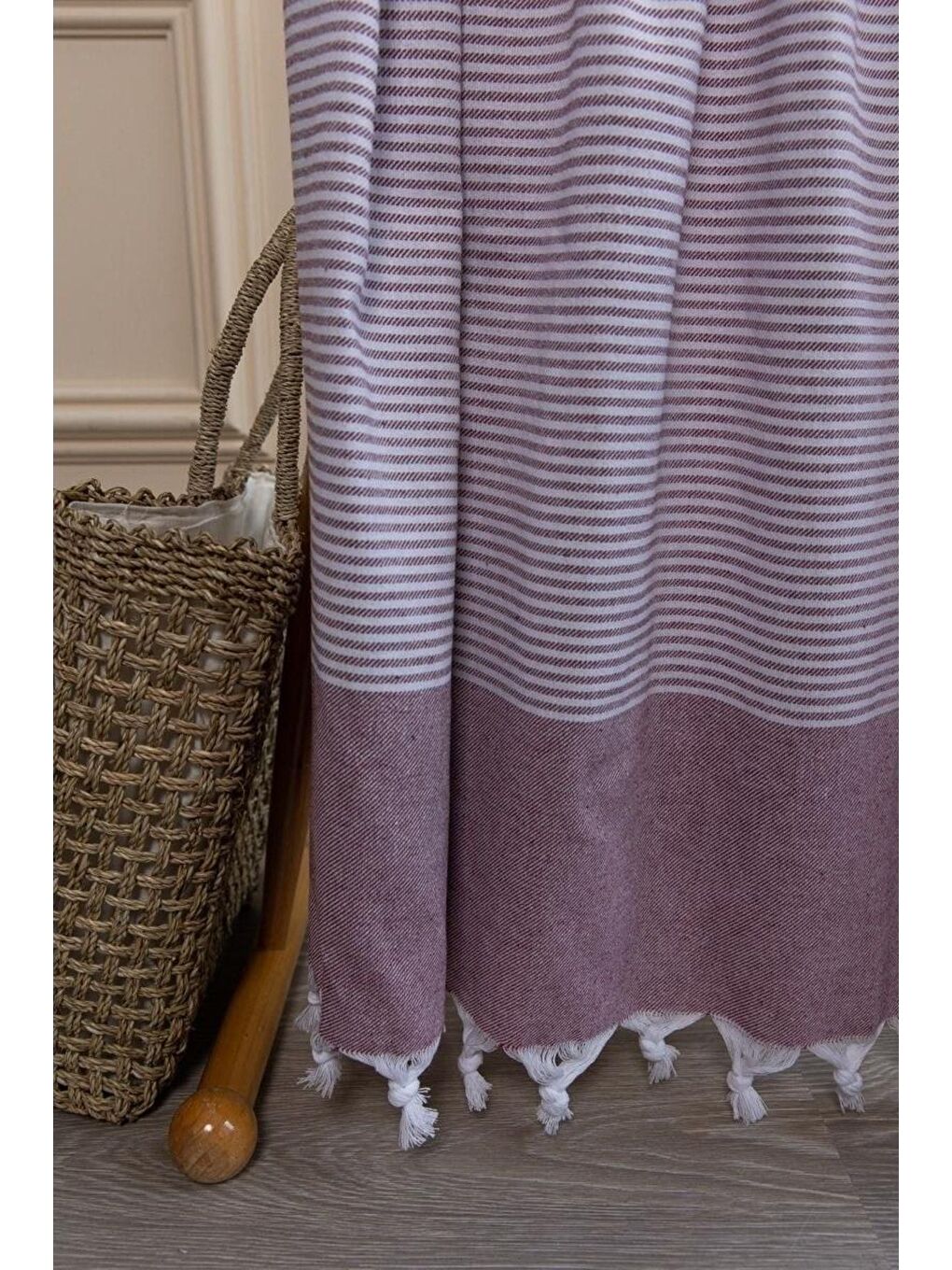 Lila 2 Adet %100 Pamuk Peştemal Büşra LILA/90X180-1