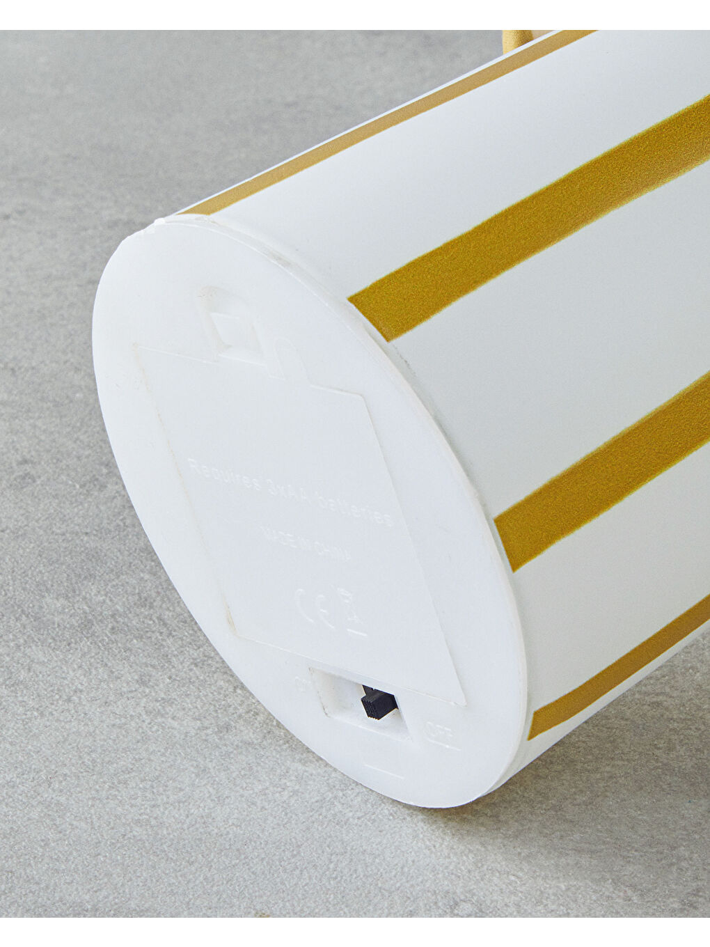 Stripes Dekoratif Aydınlatma 13x20 cm Sarı-3