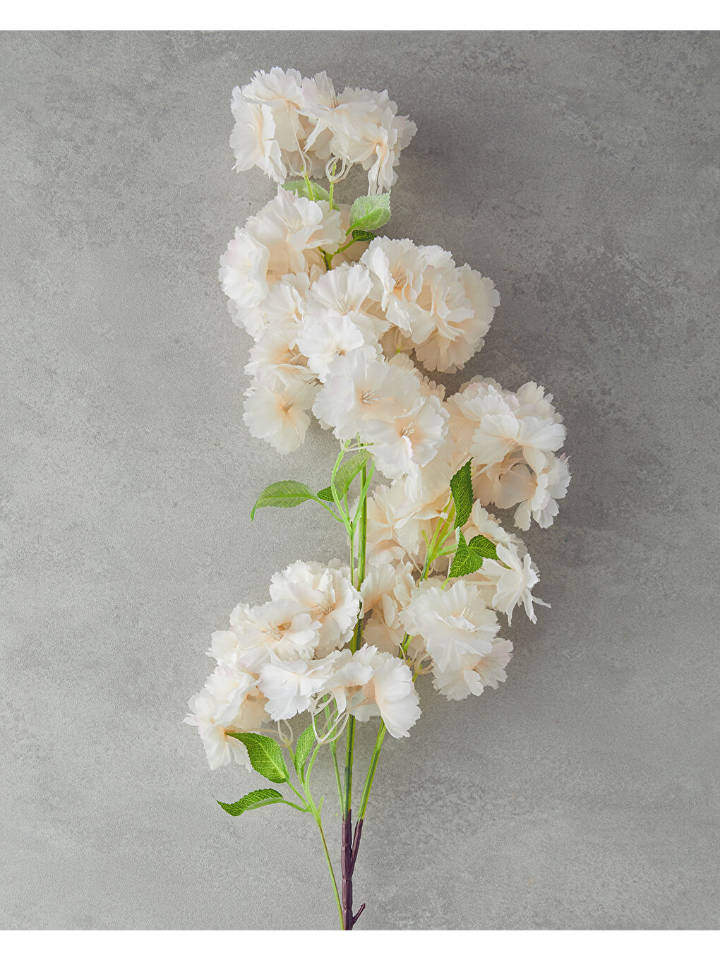 Bej Cherry Branch Tek Dal Yapay Çiçek-1