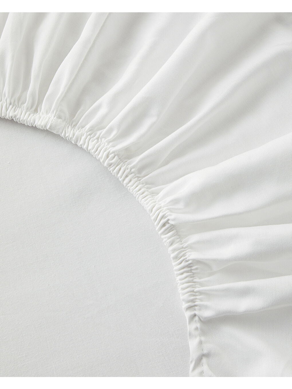 Verona Jakarlı Pamuk Saten Super King Nevresim Takımı 260x220 cm Kırık Beyaz-5