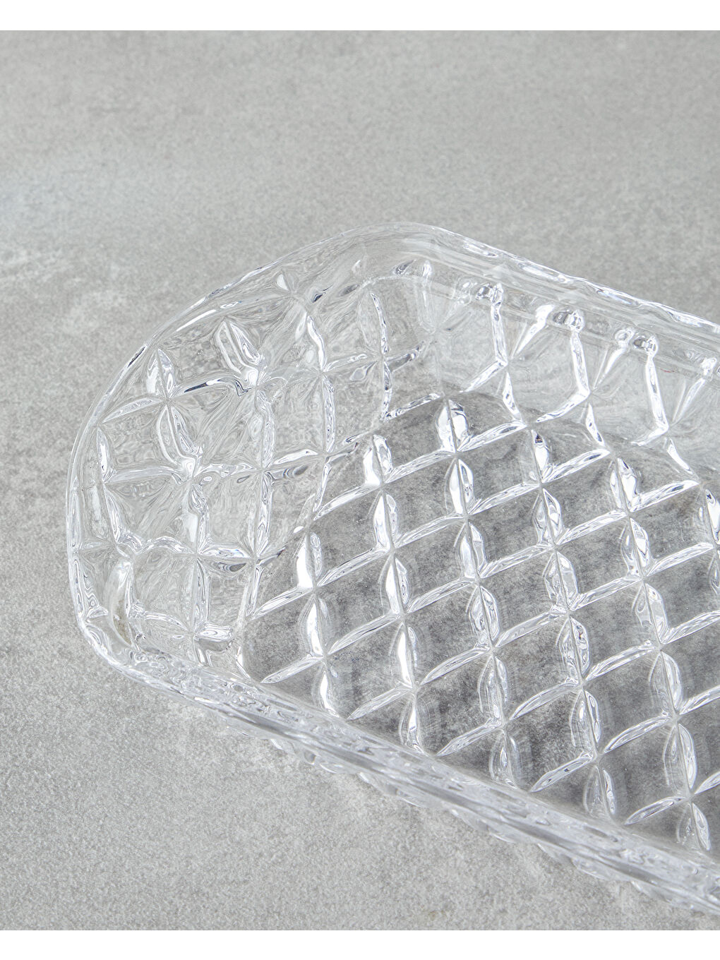 Renksiz Crux Cam Tereyağlık 17,5x11x10 Cm Şeffaf-3