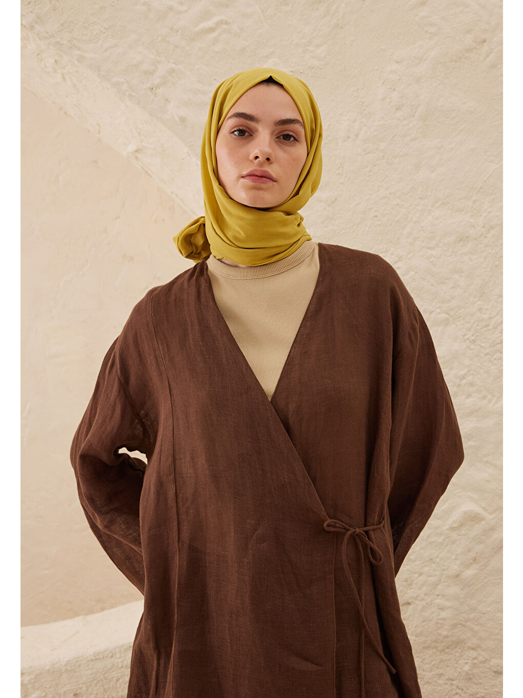 Mor İnce Pamuk Vual Şal Papatya-3