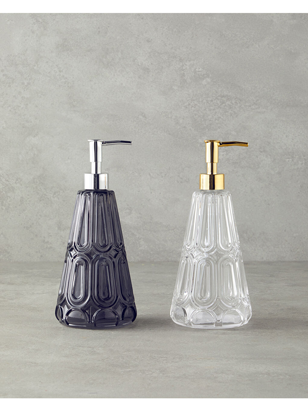 Renksiz Diana Cam Banyo Sıvı Sabunluk Şeffaf-2