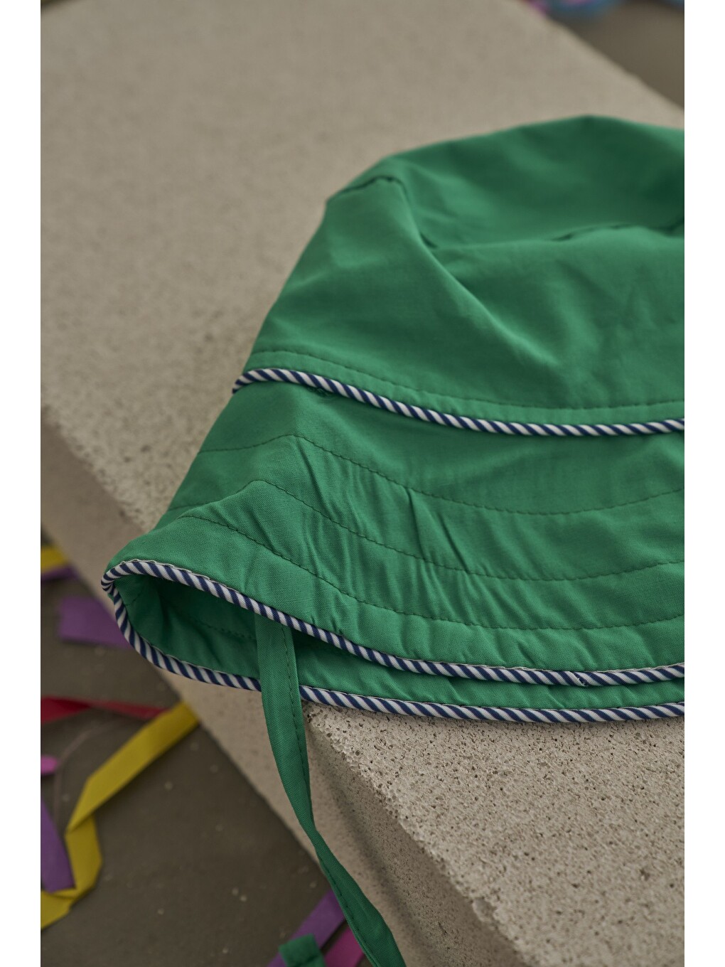 Yeşil Candy Summer Biyeli Poplin Şapka-2