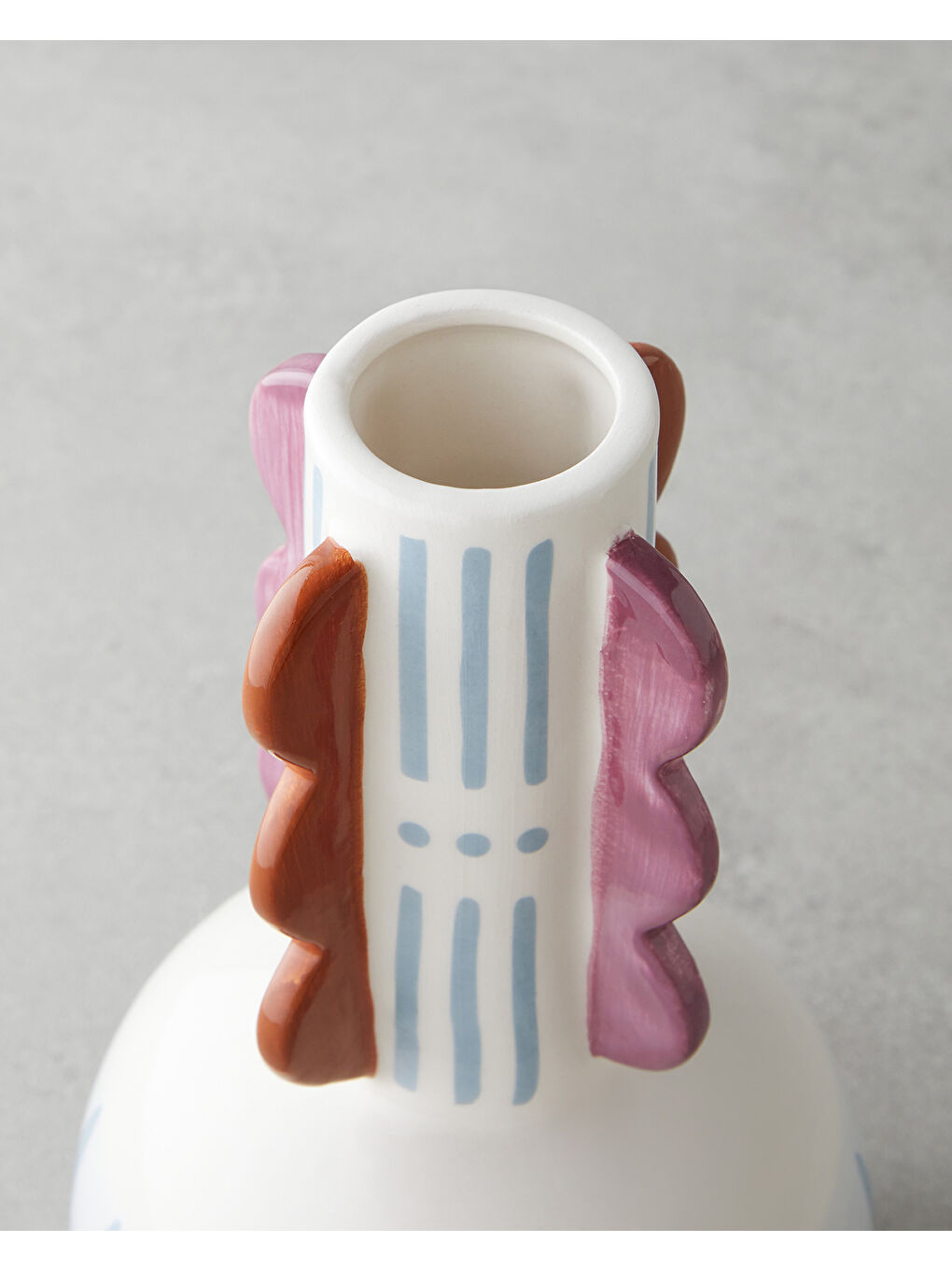 Beyaz Sueno Vazo 12X12X20 cm Multicolor-2