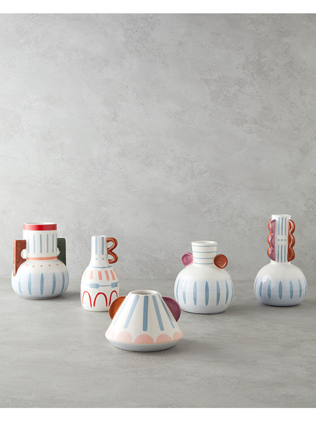 Beyaz Sueno Vazo 12X12X20 cm Multicolor-3