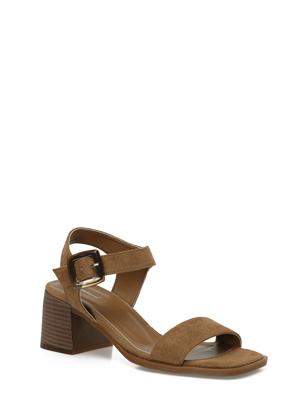 Kahverengi 325085S.Z 5FX Taba Kadın Topuklu Sandalet-1