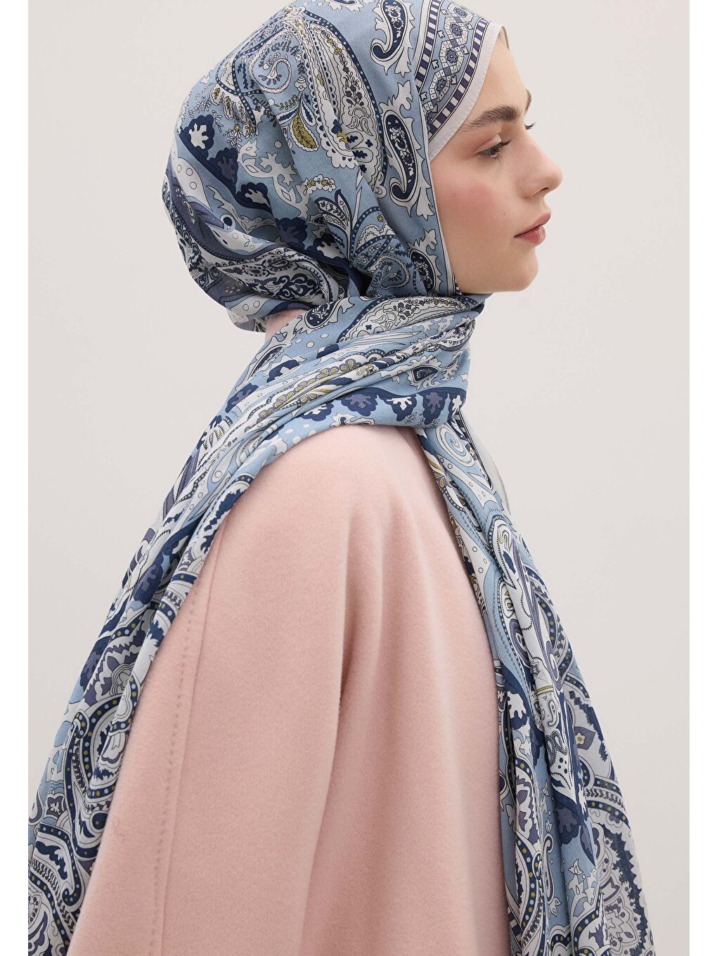 Lena Desen Şal Mavi-2