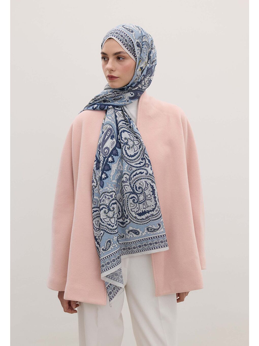Lena Desen Şal Mavi-3