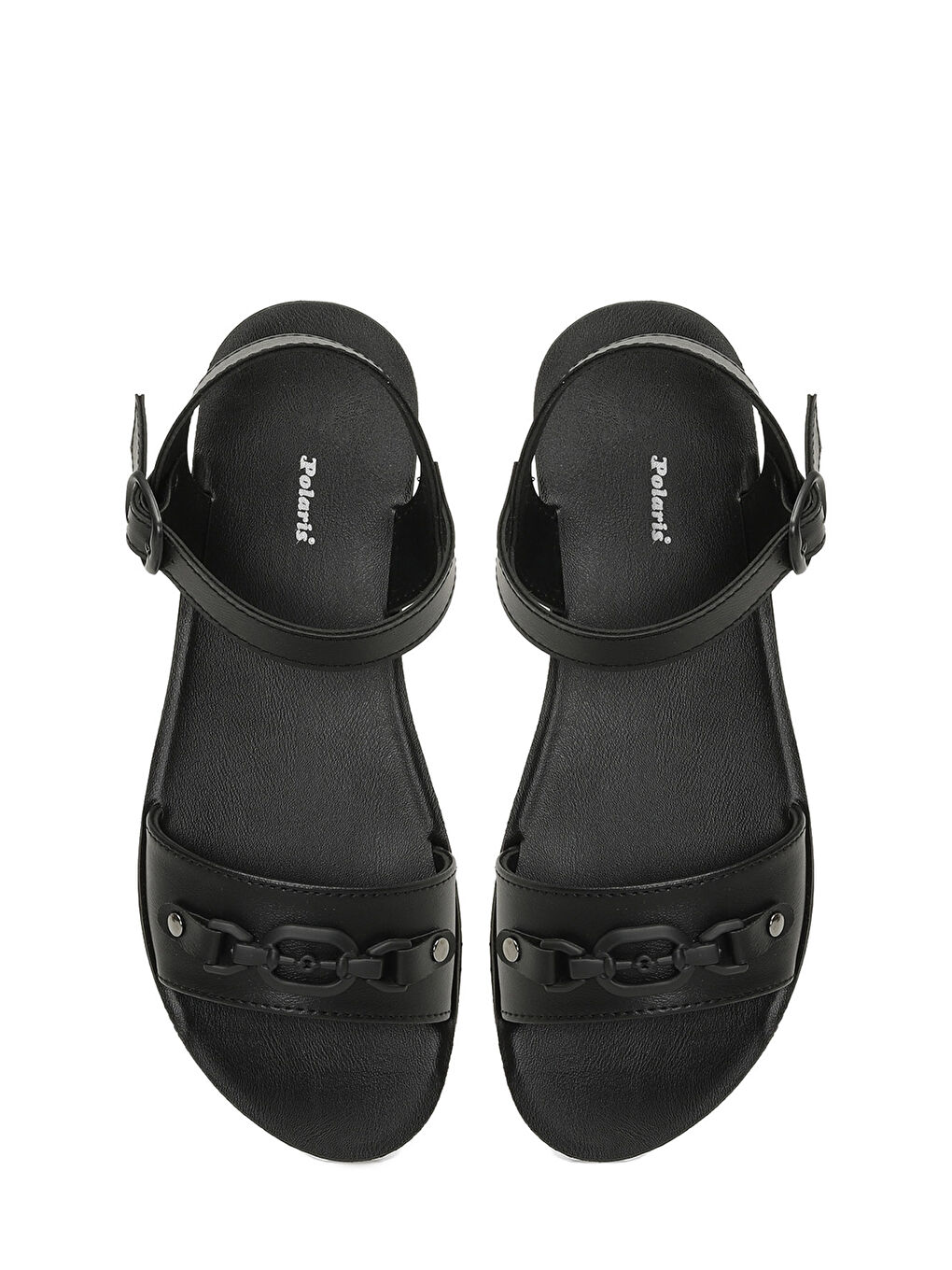 325050.Z 5FX Siyah Kadın Düz Sandalet-3