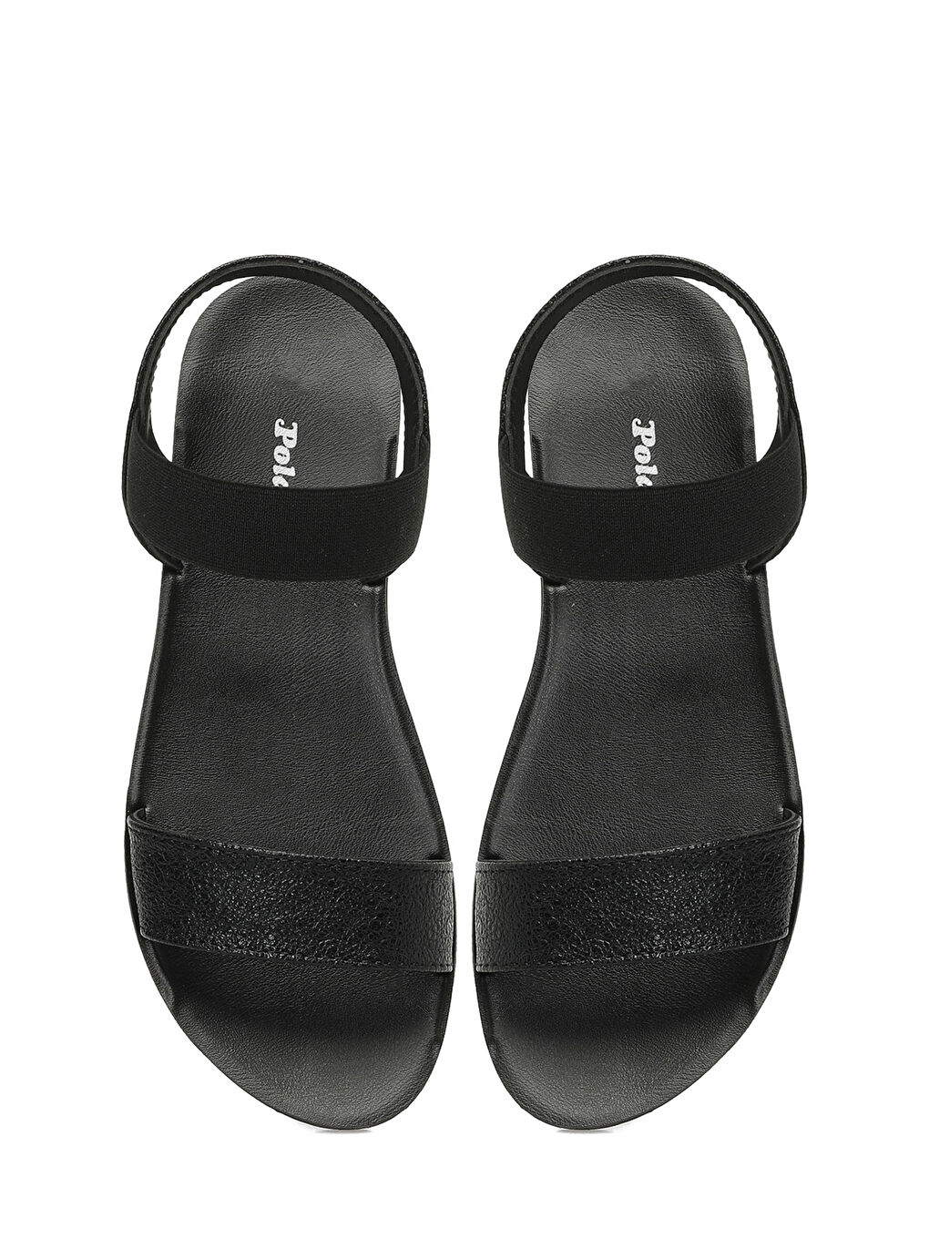 317720.Z 5FX Siyah Kadın Düz Sandalet-3