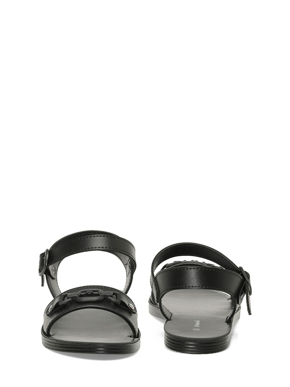 325050.Z 5FX Siyah Kadın Düz Sandalet-4