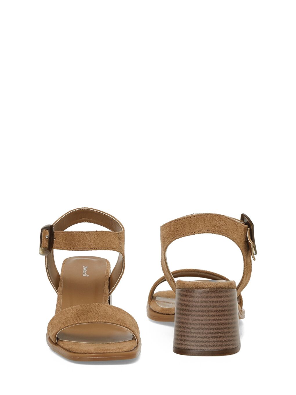 Kahverengi 325085S.Z 5FX Taba Kadın Topuklu Sandalet-4