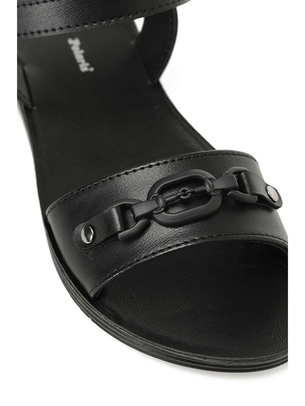 325050.Z 5FX Siyah Kadın Düz Sandalet-6