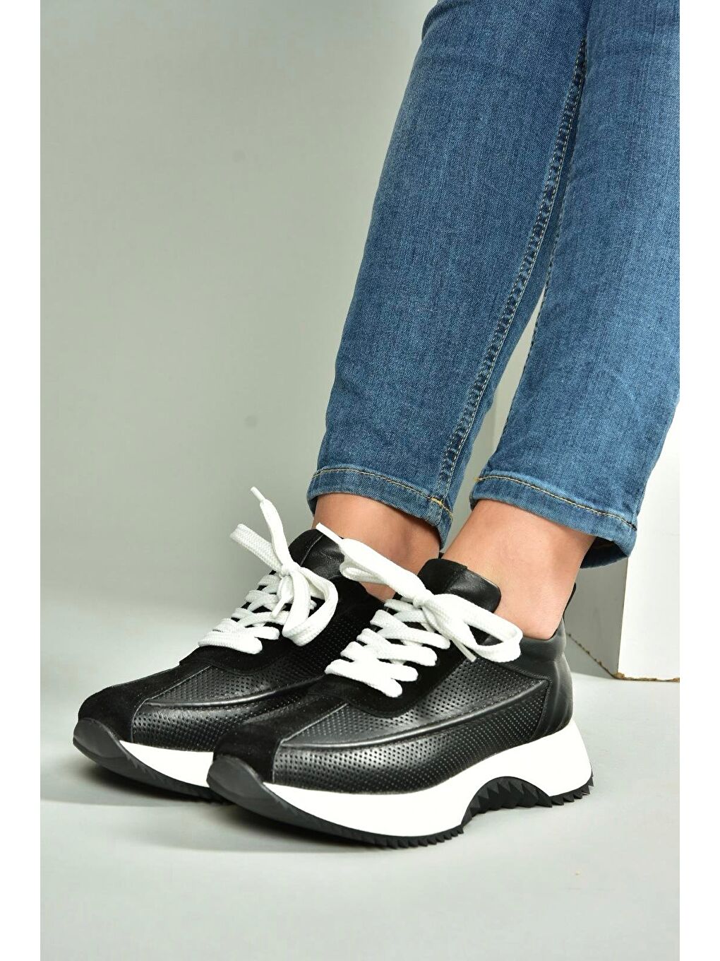 Siyah Kadın Sneaker U5550205-2