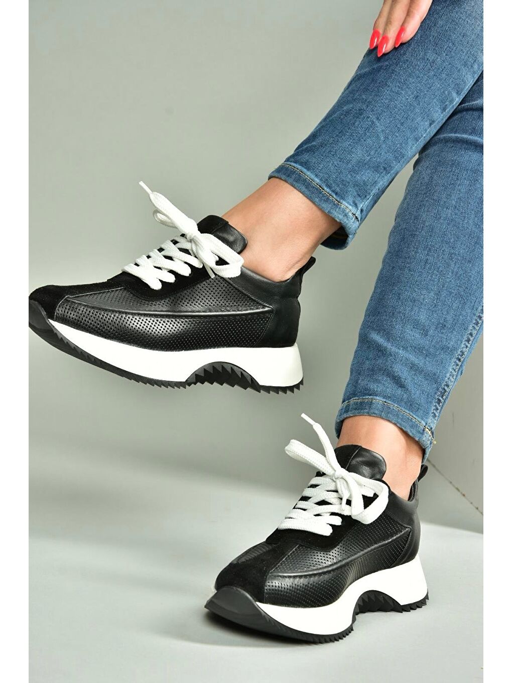 Siyah Kadın Sneaker U5550205-3