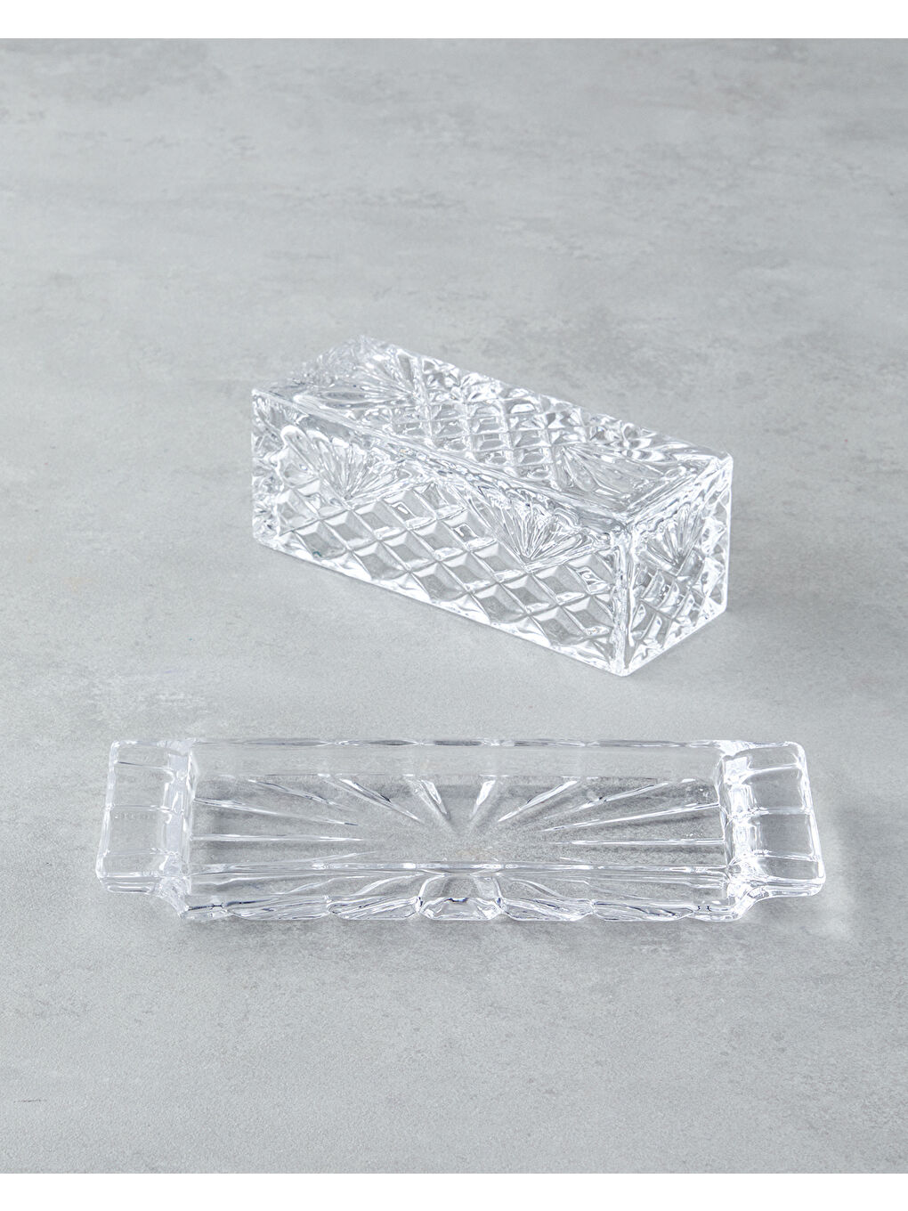 Renksiz Cosmic Cam Tereyağlık 21x8x7 Cm Şeffaf-1