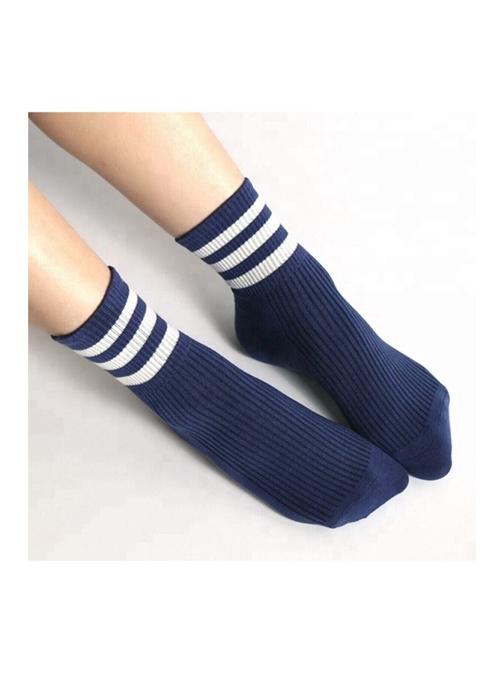 Karışık Unisex 5'li Çizgili Tenis Model Çorap - Ekstra Rahat Ve Esnek 5 Çift-3