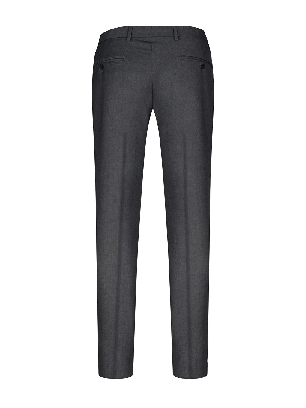 Gri Regular Fit Yandan Cepli Kumaş Pantolon-2