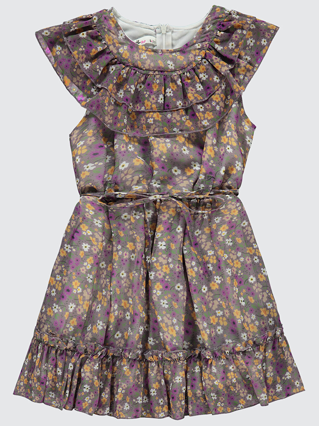 Girls Kız Çocuk Elbise 6-9 Yaş Mor