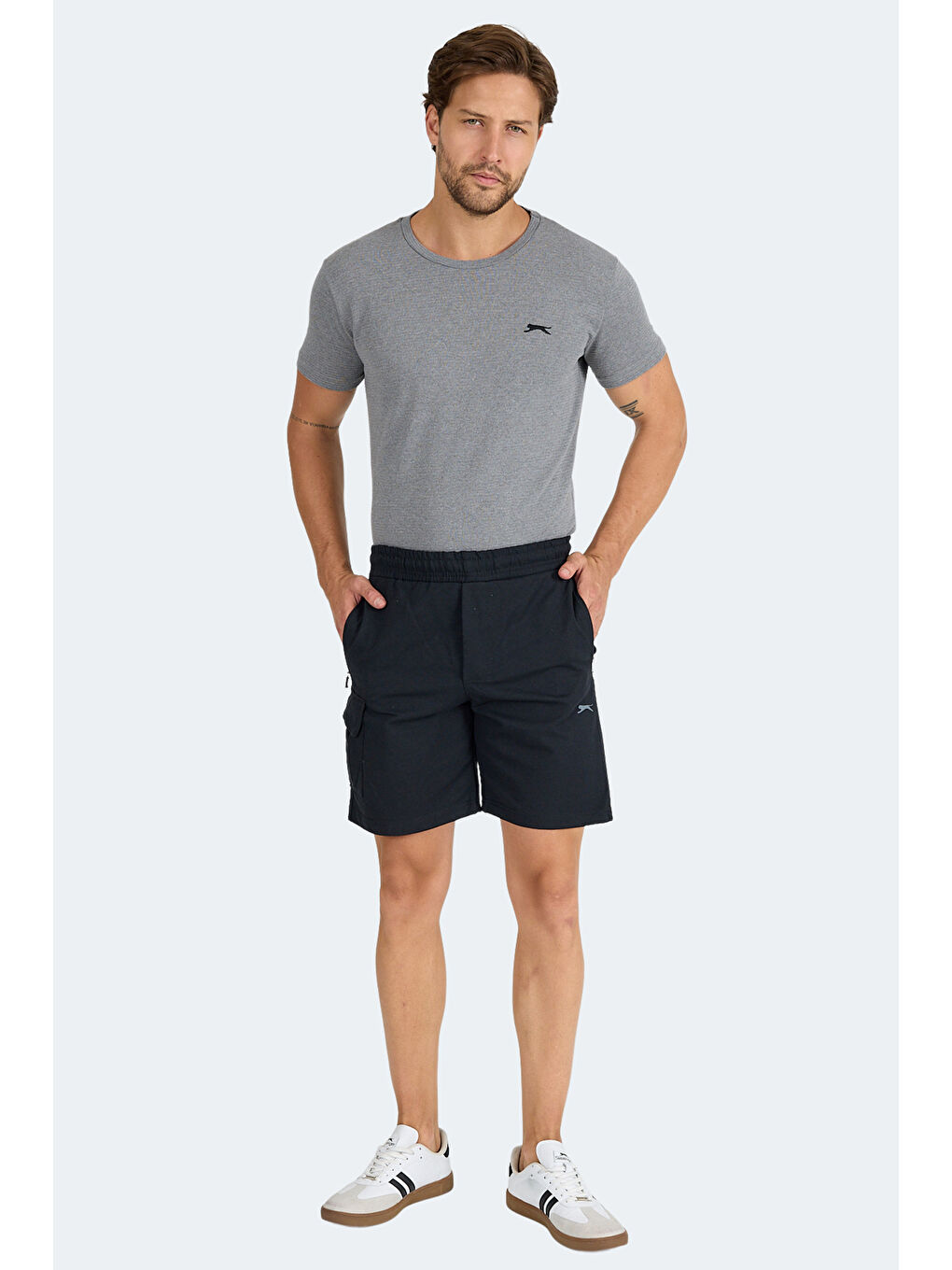 NECK I Erkek Cepli Siyah Şort-3