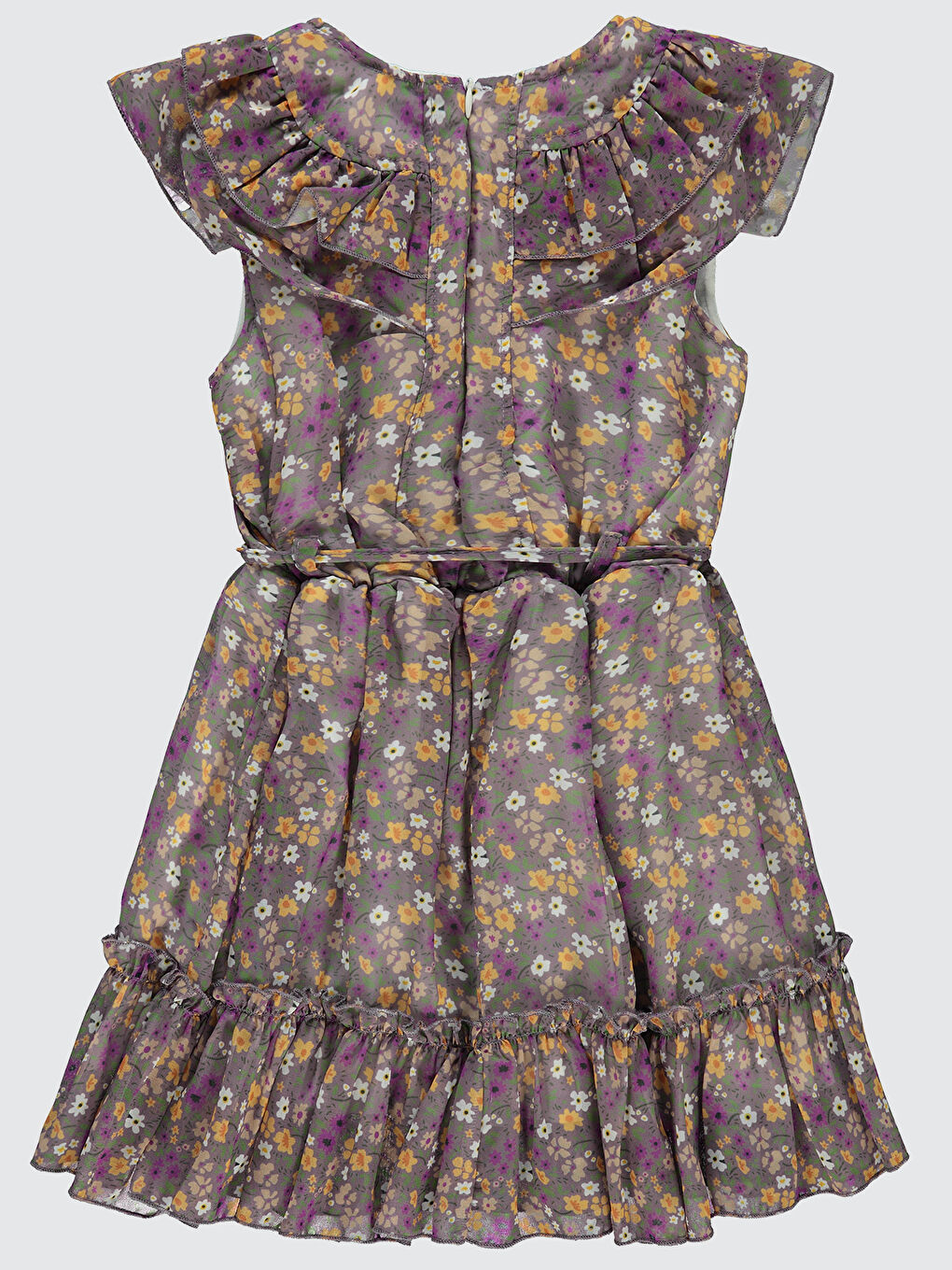 Girls Kız Çocuk Elbise 6-9 Yaş Mor-1