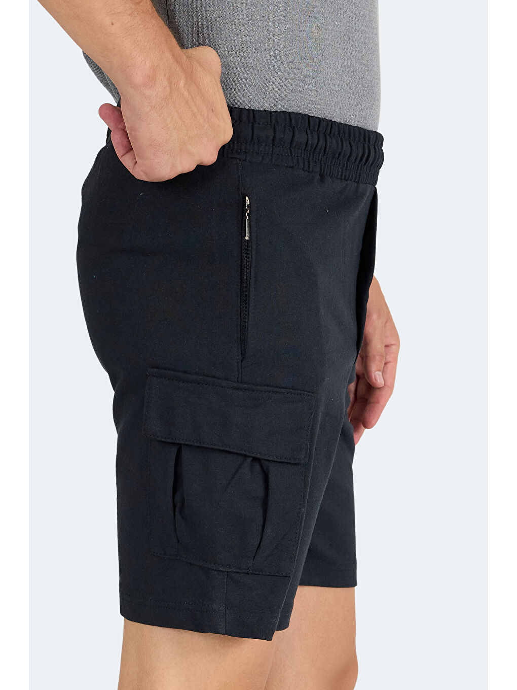 NECK I Erkek Cepli Siyah Şort-4