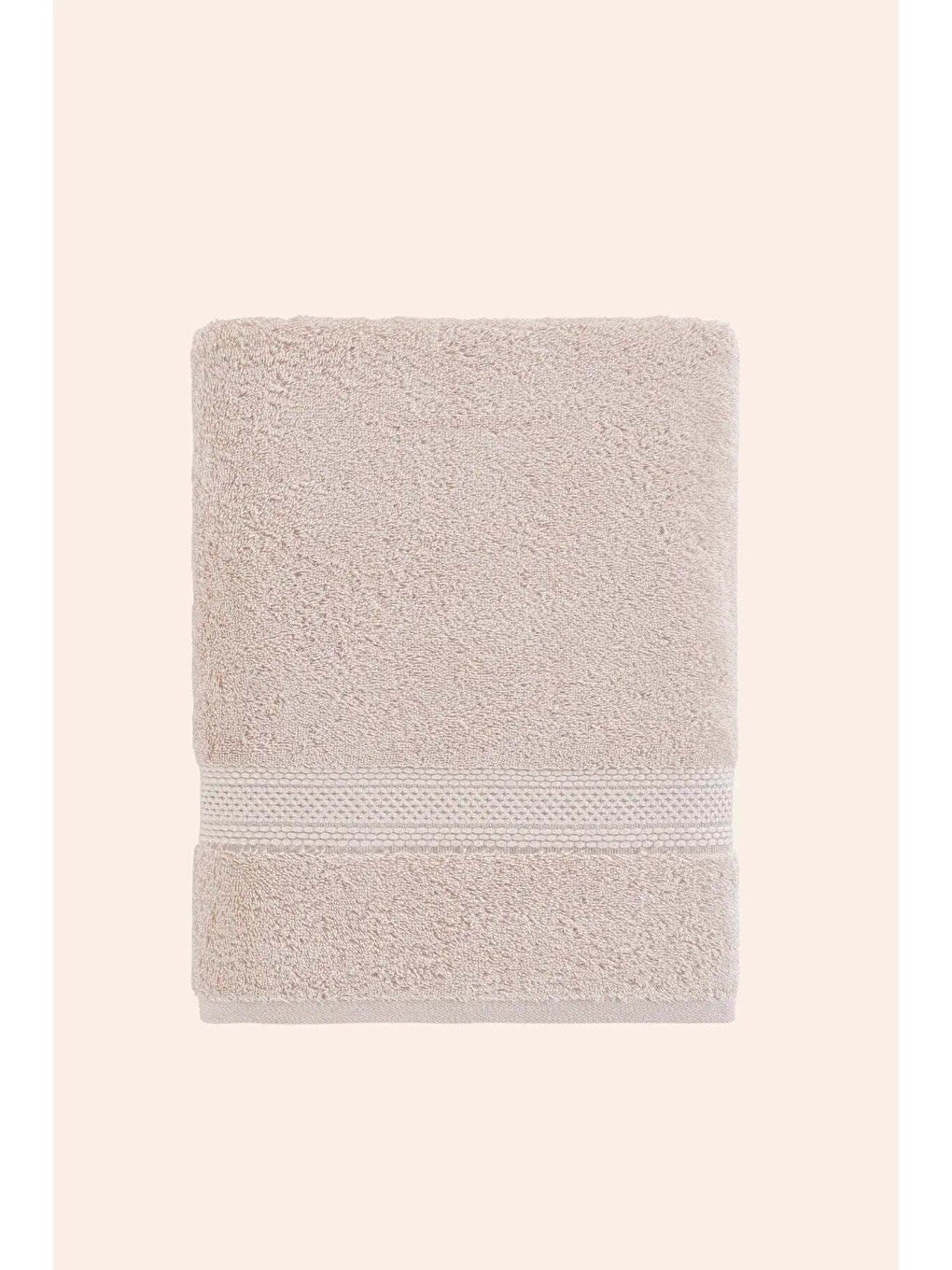 Beyaz Mısır %100 Mısır Pamuğu Havlu 2/90x150 Cm Oyster Beige-4