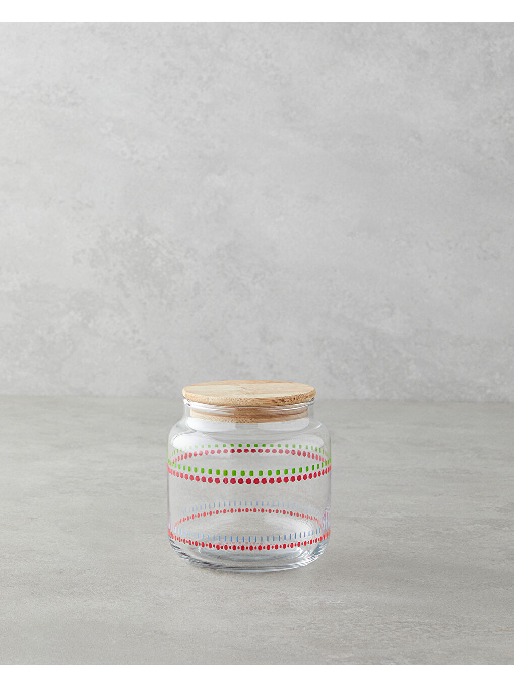 Renksiz Summer Line Cam Kavanoz 630 ml Şeffaf