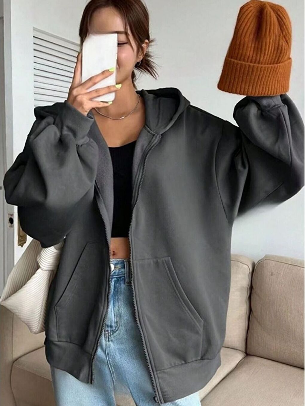 Karışık 3Lü Set Kahve Laci Füme Pamuklu Hırka-3