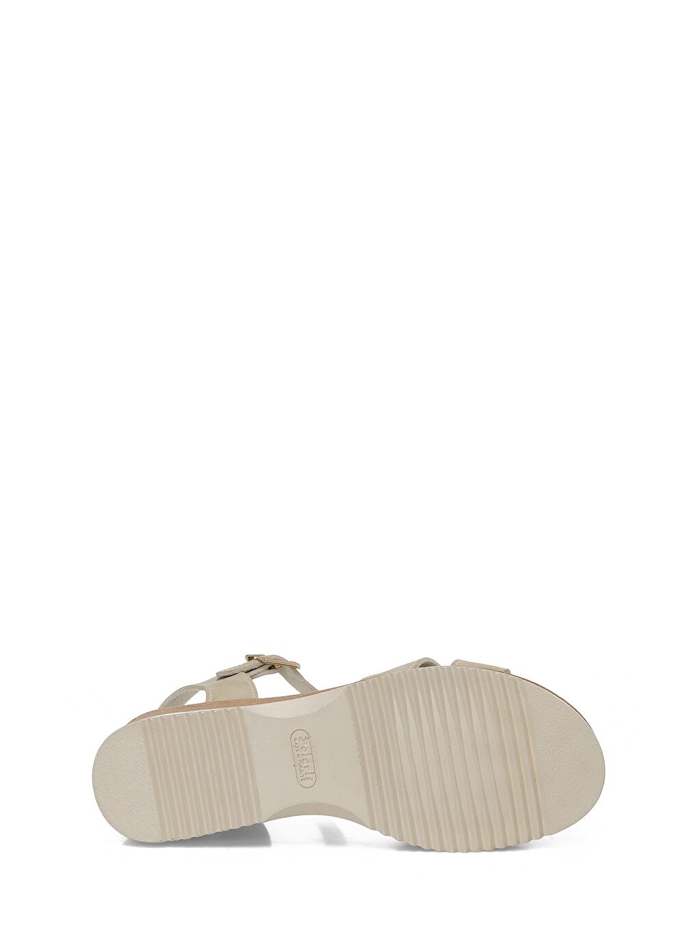 Bej 323596.Z 5FX Vizon Kadın Dolgu Topuk Sandalet-5