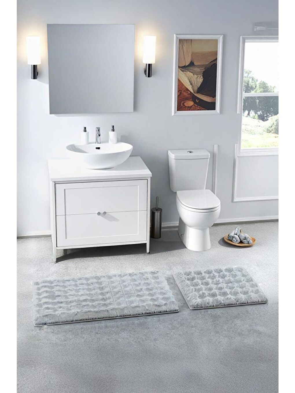 Venedik 2'li Klozet Takımı Gri