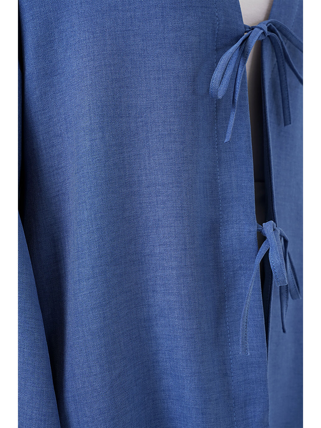 Keten Tesettür Kimono 5968 - İndigo-4