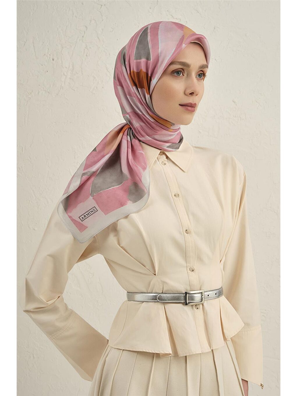 Pembe Pure Eşarp 2 06