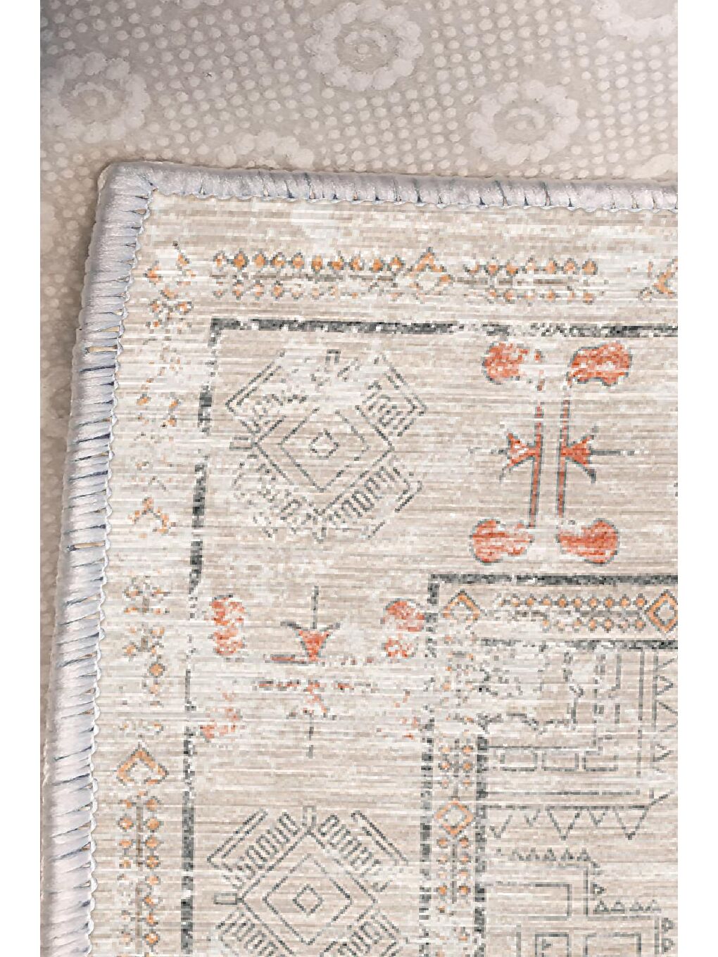 Turuncu Dekoratif Özel Tasarım Modern Halısı 120x180 cm-2