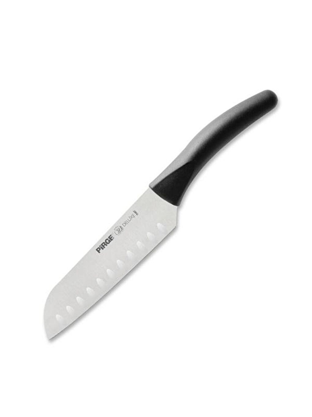 Siyah Deluxe Oluklu Santoku Bıçağı - 17 cm