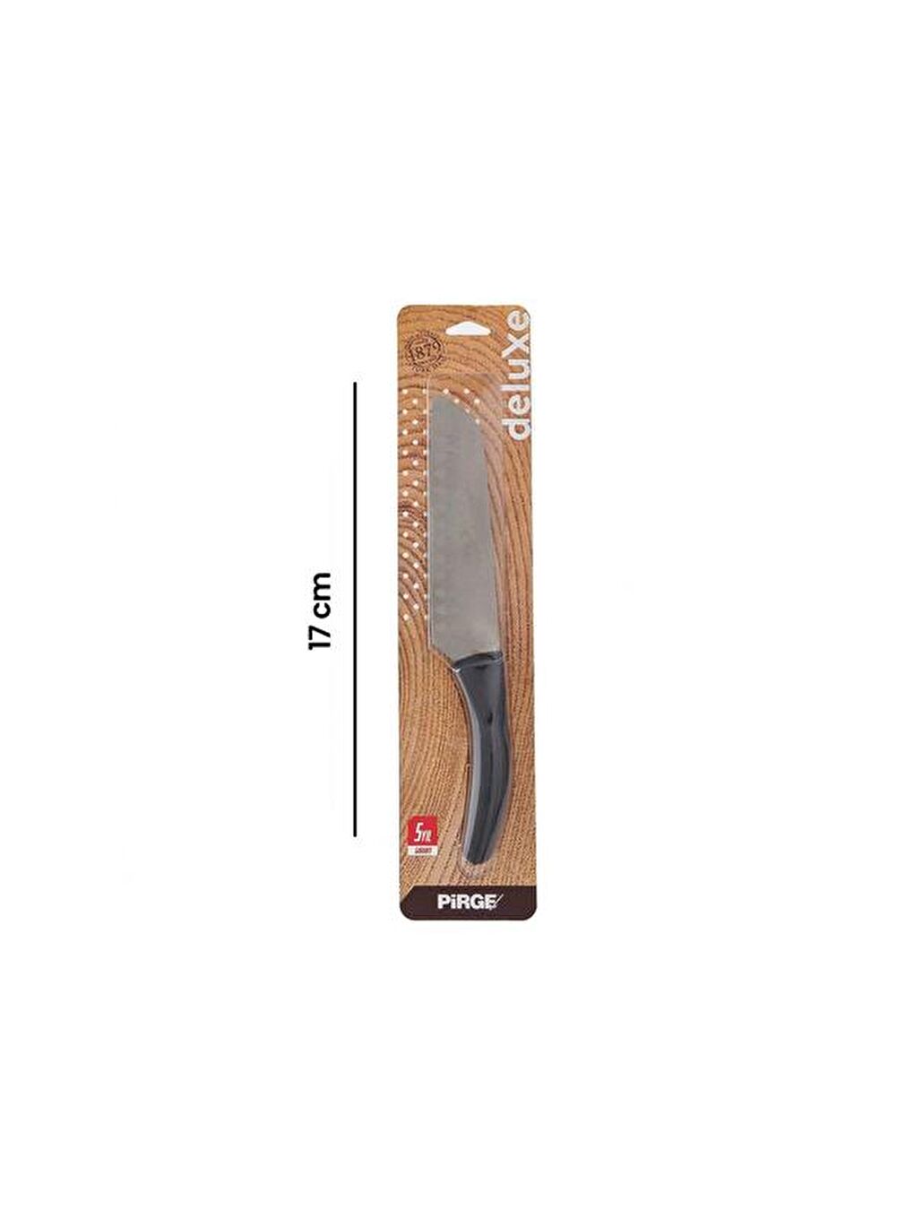 Siyah Deluxe Oluklu Santoku Bıçağı - 17 cm-2