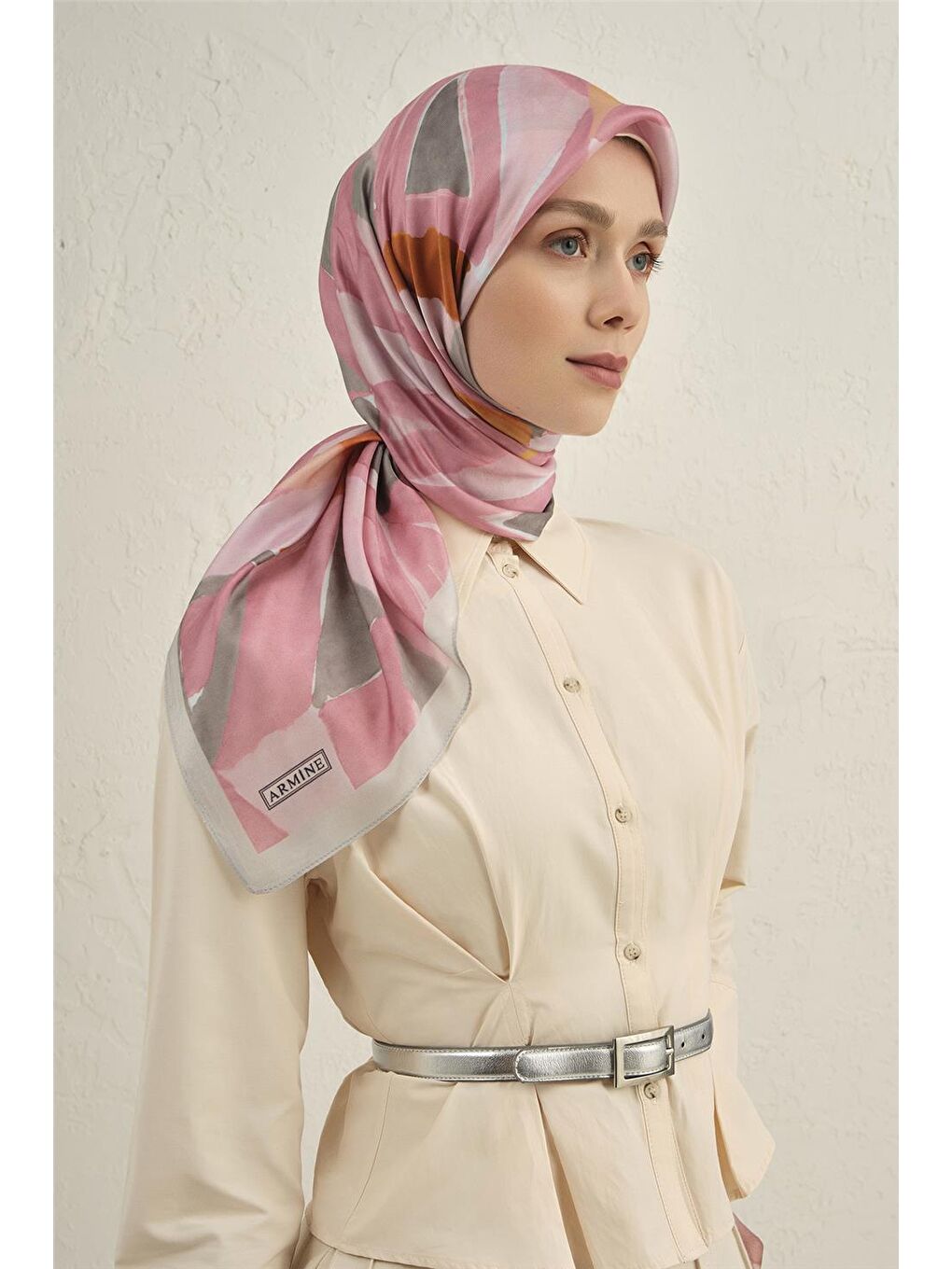 Pembe Pure Eşarp 2 06-1