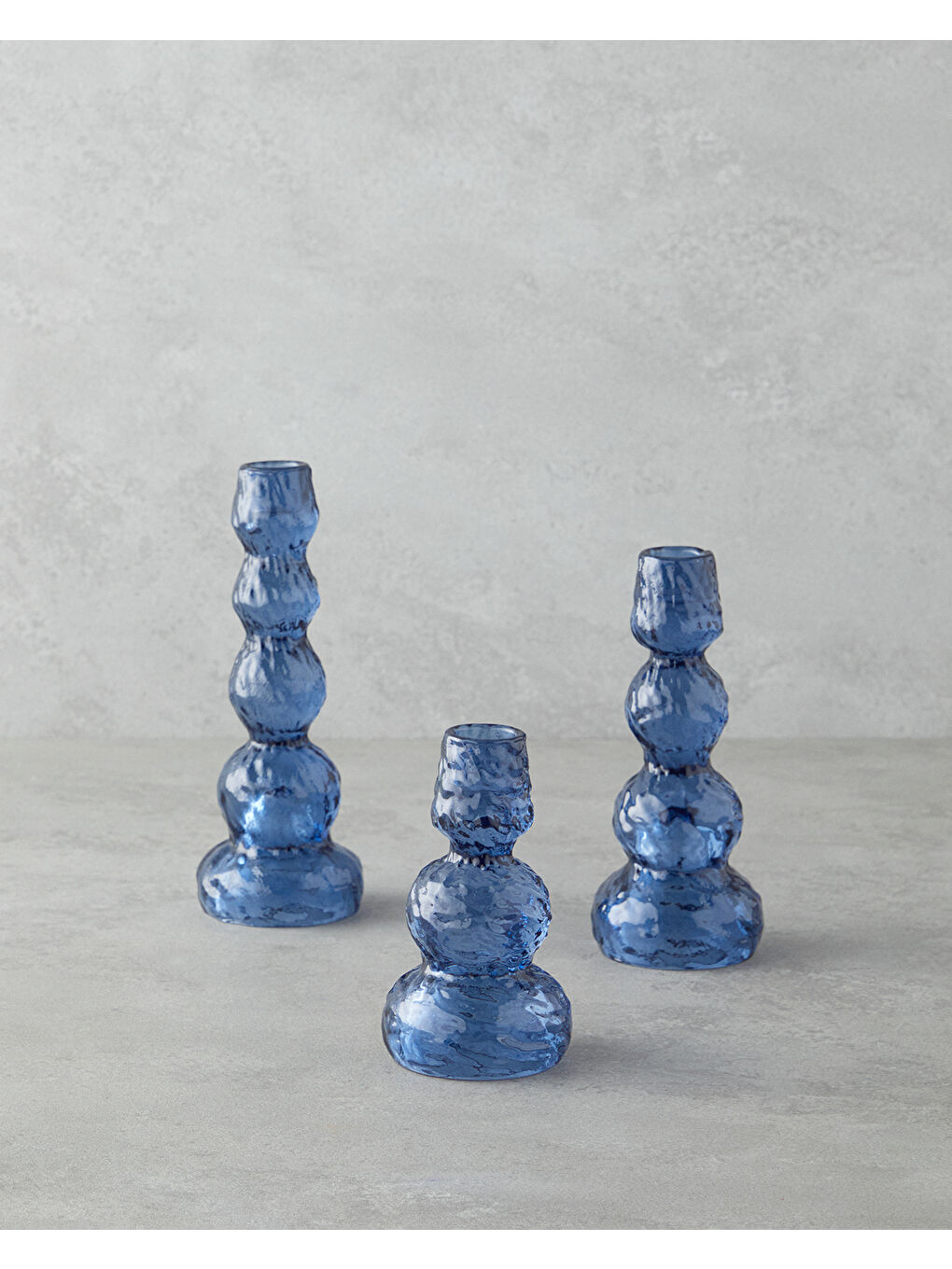 Stars Şamdan 20 cm Mavi-3