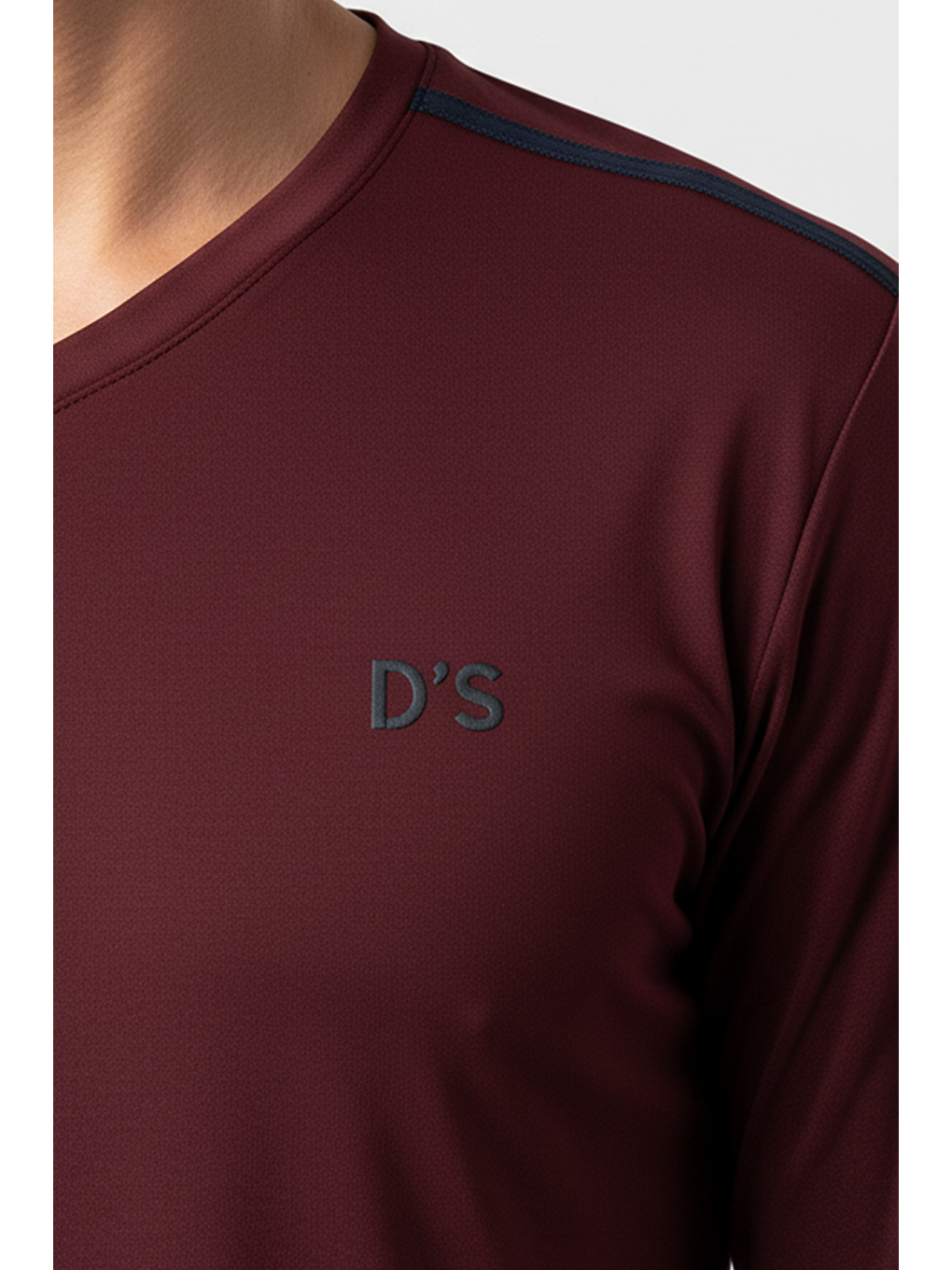 Bordo Ds Damat Maschio Pamuk V Yaka Pijama Takımı BORDO-4