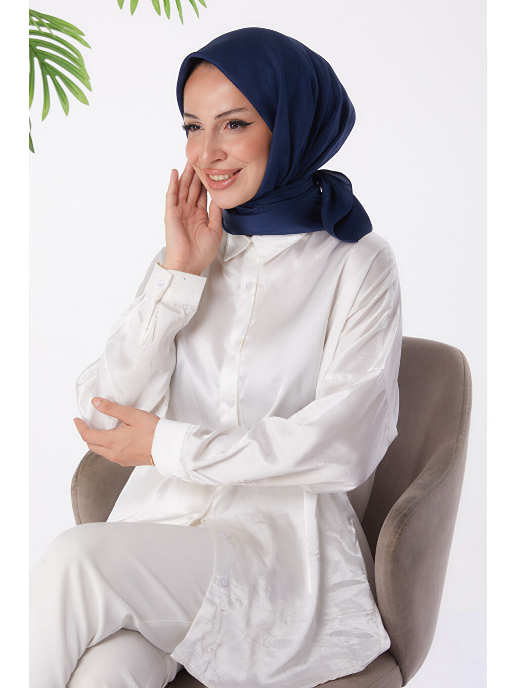 Eşarp Lacivert - 26018-1