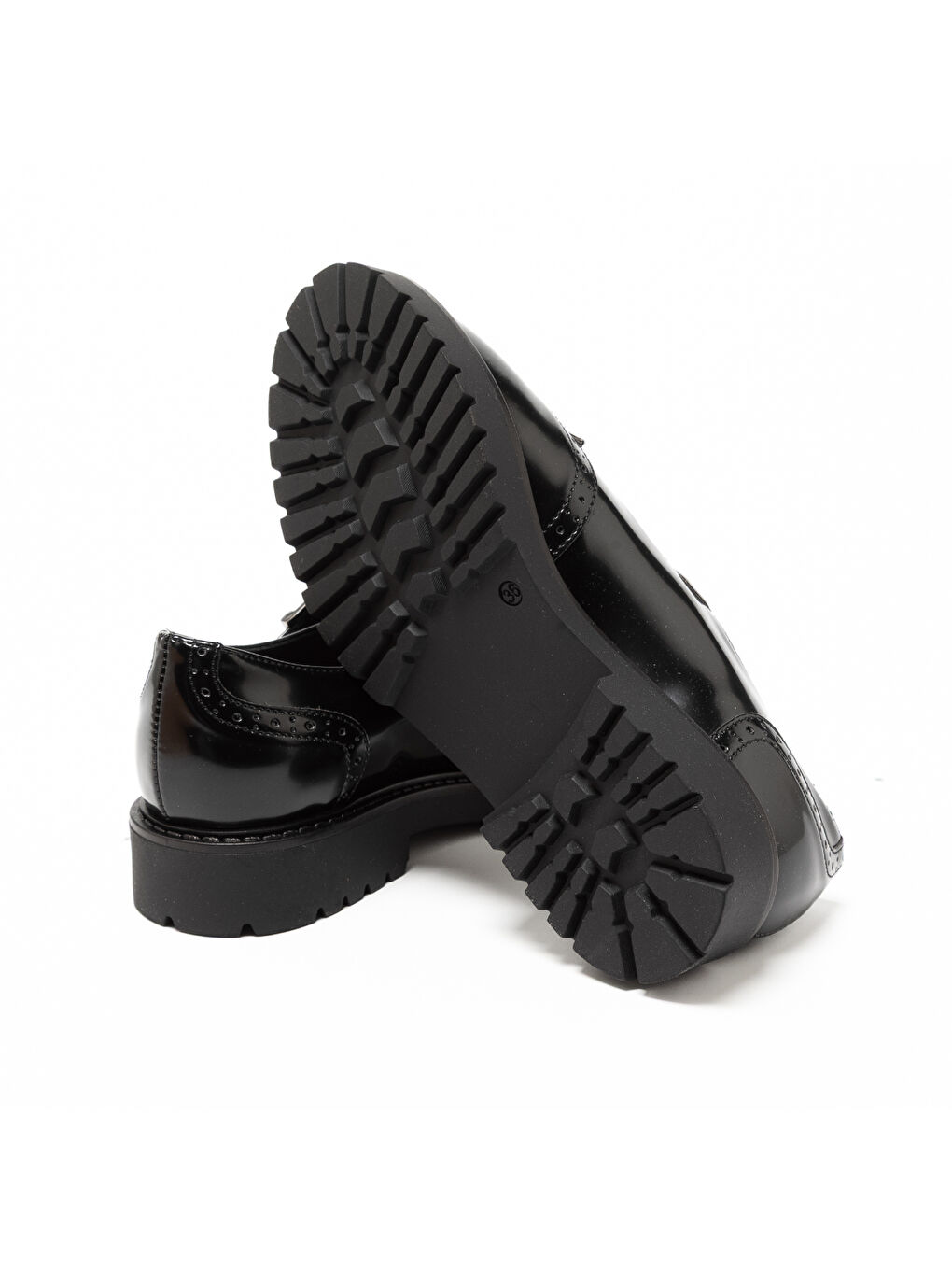 Siyah Kadın Klasik Ayakkabı 745784DM 5784DM ABRAS PEL NER/OXO NER-4