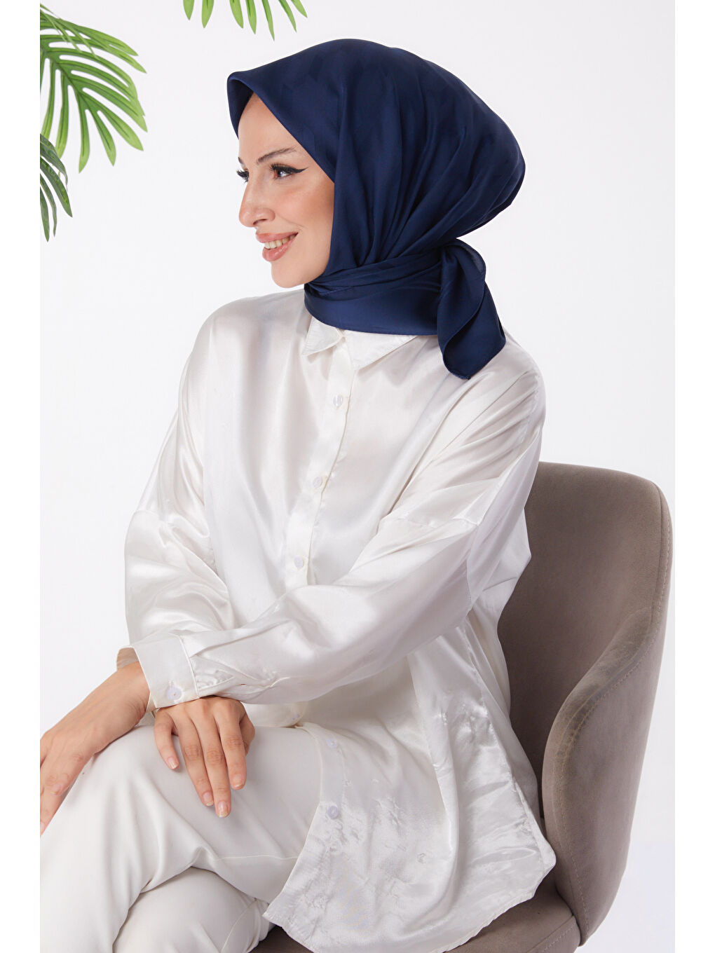 Eşarp Lacivert - 26018-2