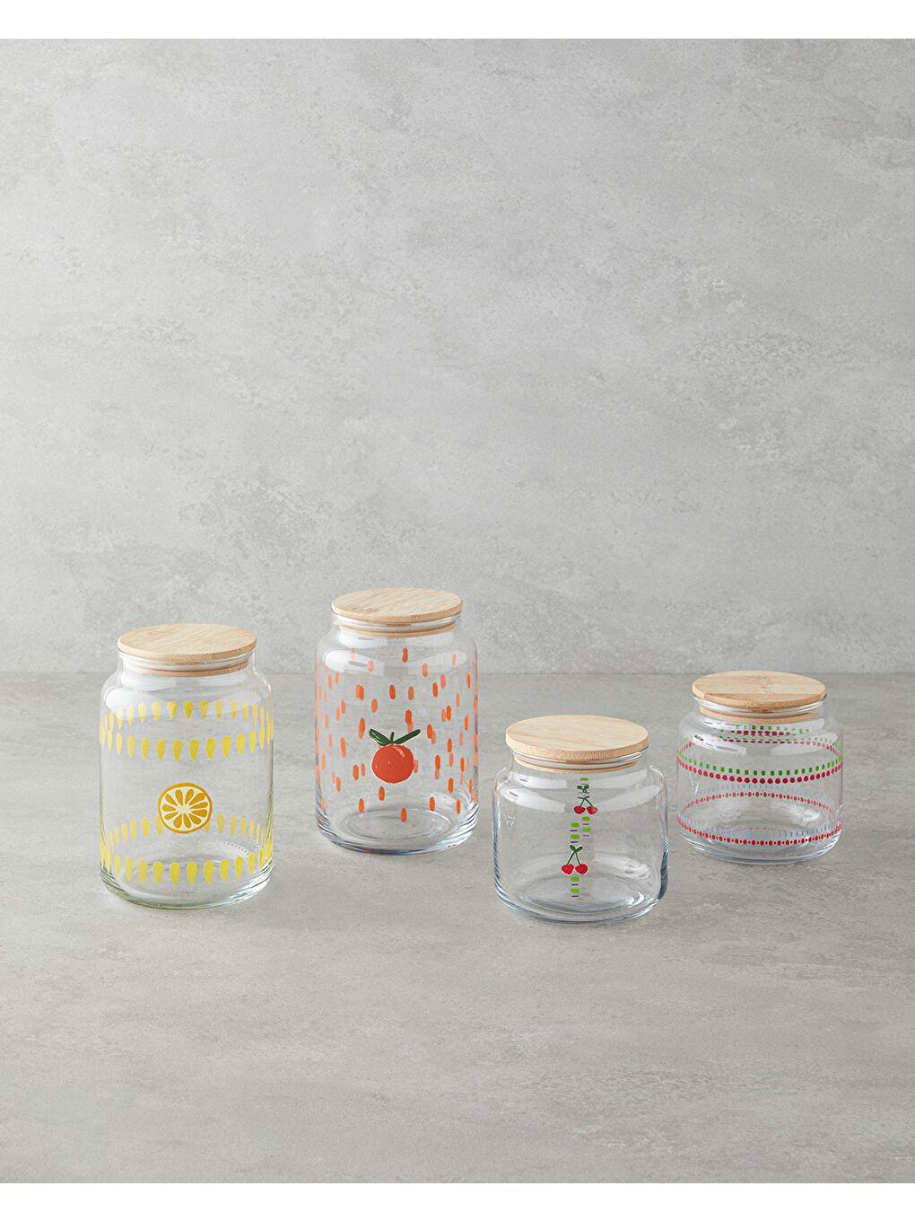 Renksiz Summer Line Cam Kavanoz 630 ml Şeffaf-3