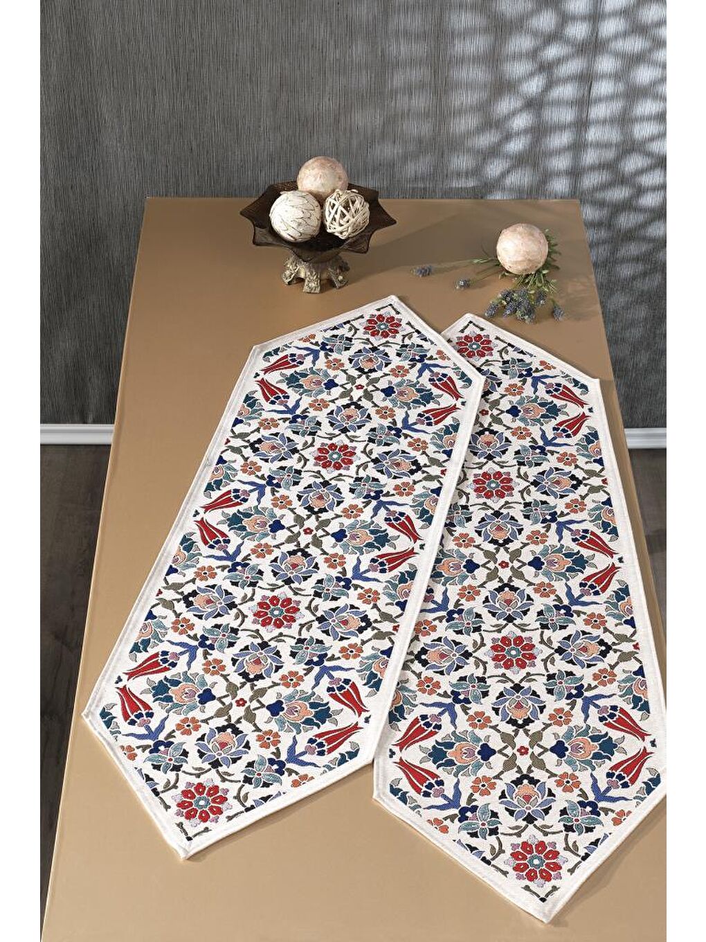 Karışık Safiye 2li Lüks Runner 45x140 Cm