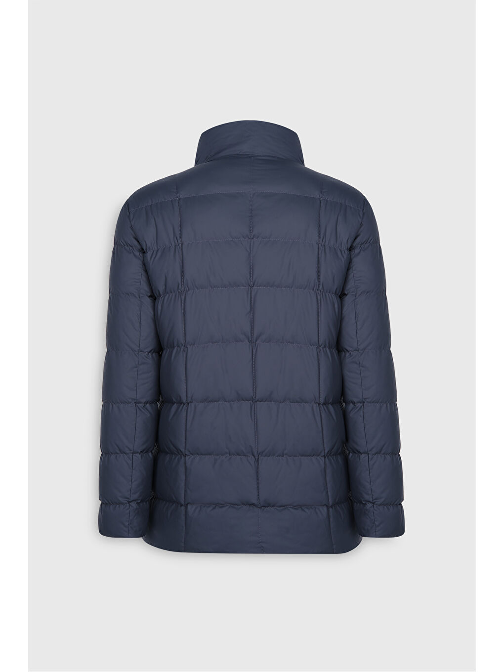 Erkek Antrasit Standart Fit Normal Kesim Dik Yaka Yan Cepli Mont-11